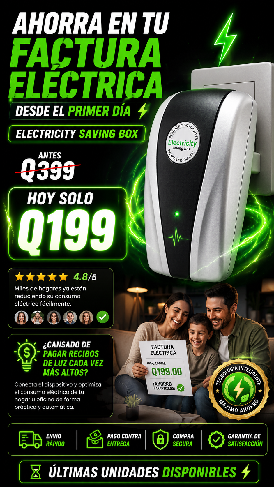 Ahorrador de energía + ENVÍO GRATIS!🔥